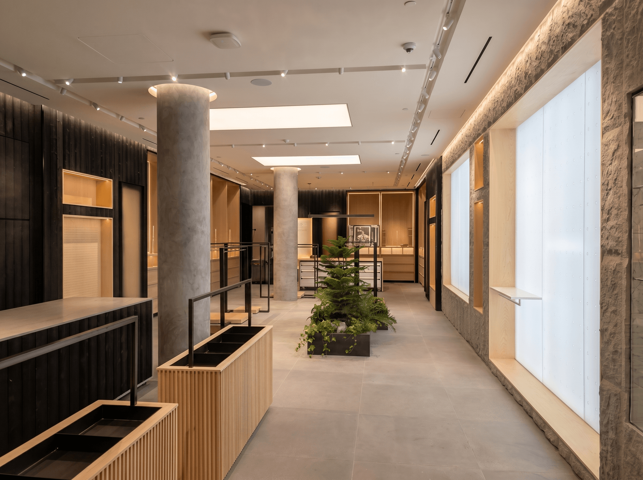 Arc'teryx Illuminated Showroom Wall